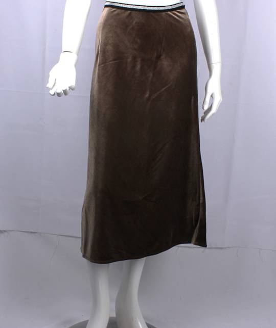 ALICE & LILY winter warm velvet skirt beige Sizes S,M,L,XL. STYLE: AL/529/BEI